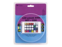 FK Technics SET LED pásik Magic RGB s IR ovládačom, USB napáj., 22W, 4000K, 3m