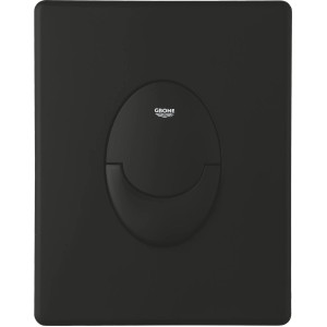 Grohe Start WC ovládacie tlačidlo v matnej čiernej farbe, 156x197 mm, pre duálne splachovanie.
