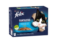 Purina Kapsičky pre mačky Felix Fantastic tuniak, losos, treska, platesa 12 x 85