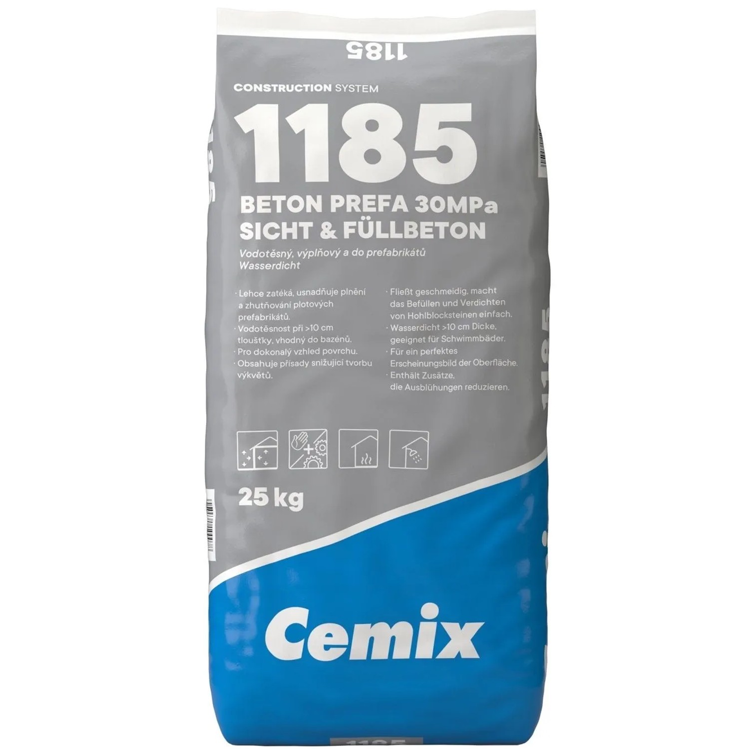 E-shop Cemix 1185 Betón PREFA 30 MPa, 25 kg