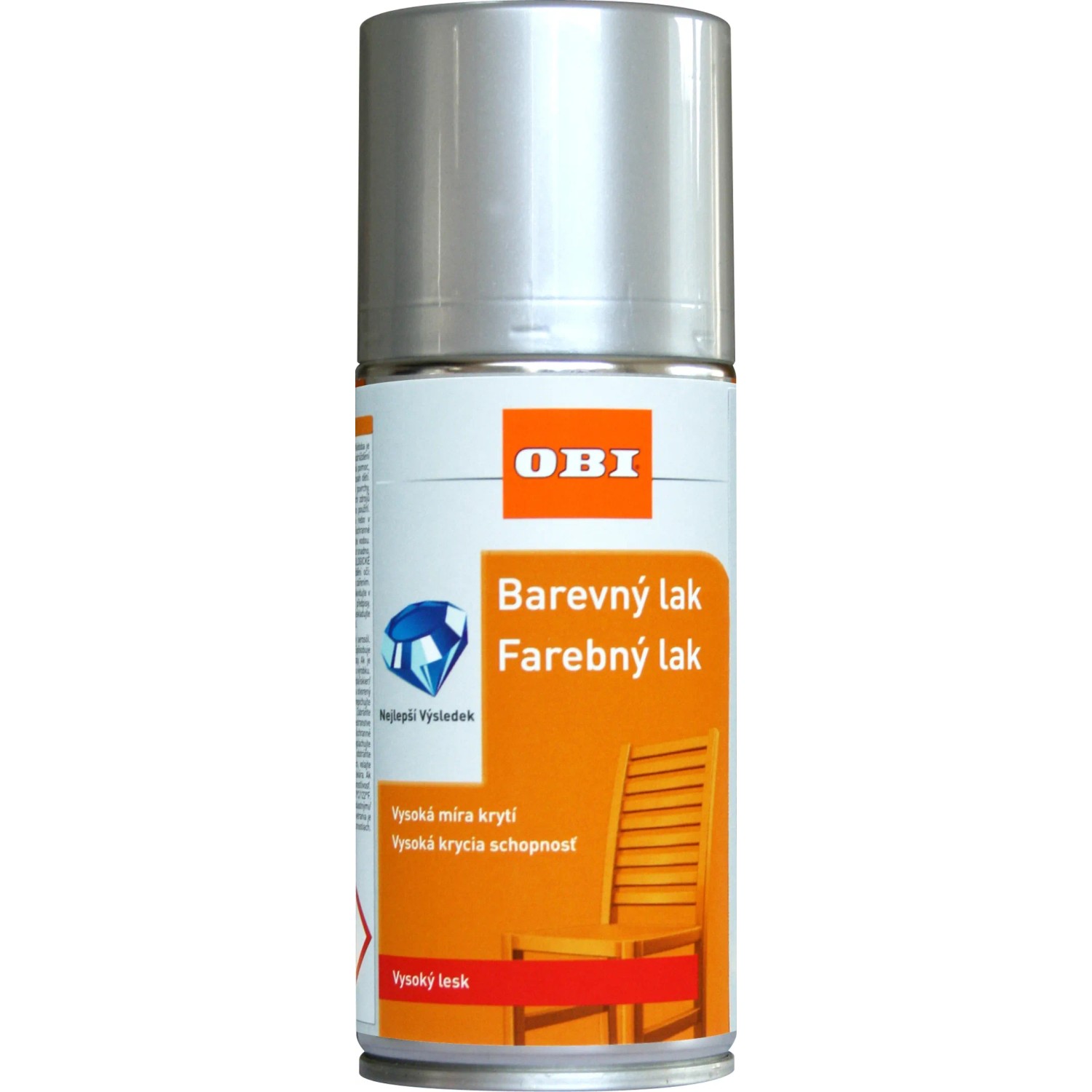 E-shop OBI Lak v spreji vysoko lesklý RAL 9006 biely hliník 150 ml