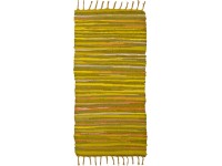 Ručne tkaný koberec Alabama, slnečně žltá, 60 x 120 cm