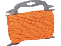 LUX-TOOLS Polyesterové lano pletené oranžovo-sivé pr. 4 mm x 30 m