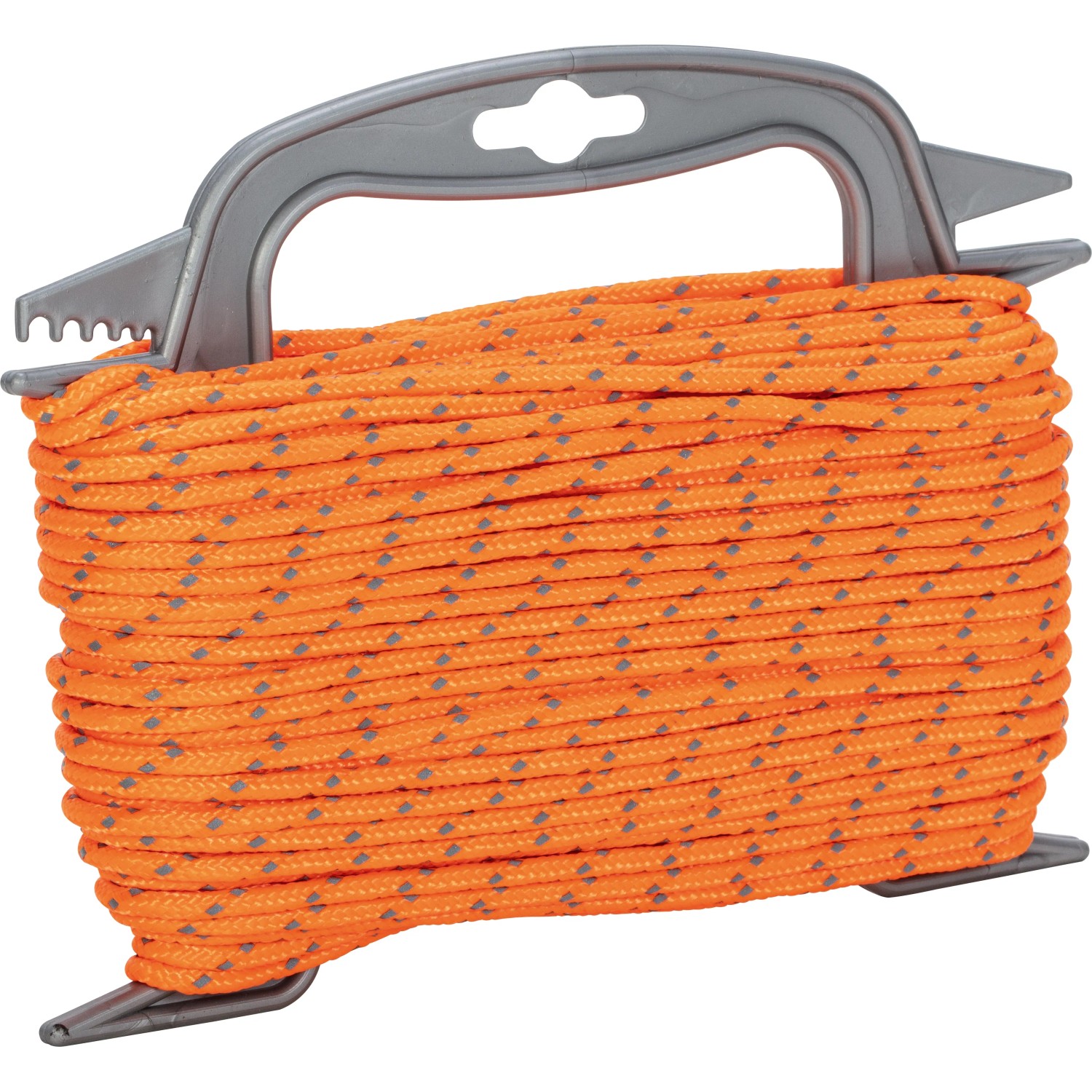 E-shop LUX-TOOLS Polyesterové lano pletené oranžovo-sivé pr. 4 mm x 30 m