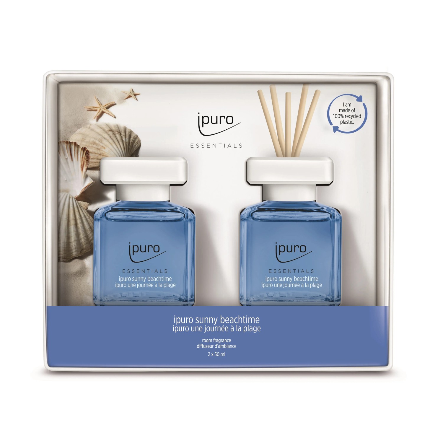 E-shop Ipuro Aroma difuzér Essentials Sunny Beach Time 2 x 50 ml