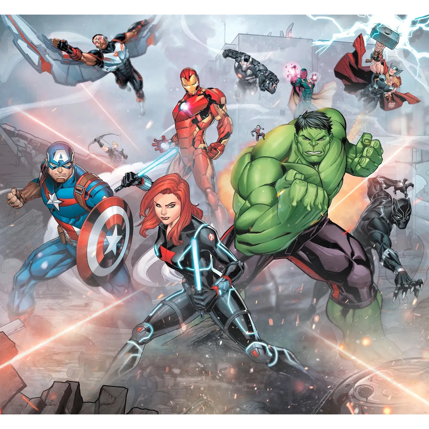 E-shop Komar Vliesová fototapeta Avengers Street Revenge 300 x 280 cm