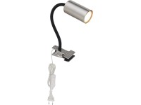 GLOBO Svietidlo na klip ROBBY čierna/nikel GU10 25W 290 x 100 x 415 mm