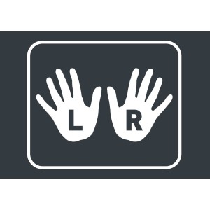 Symbol nožníc vhodný pre ľavákov aj pravákov.