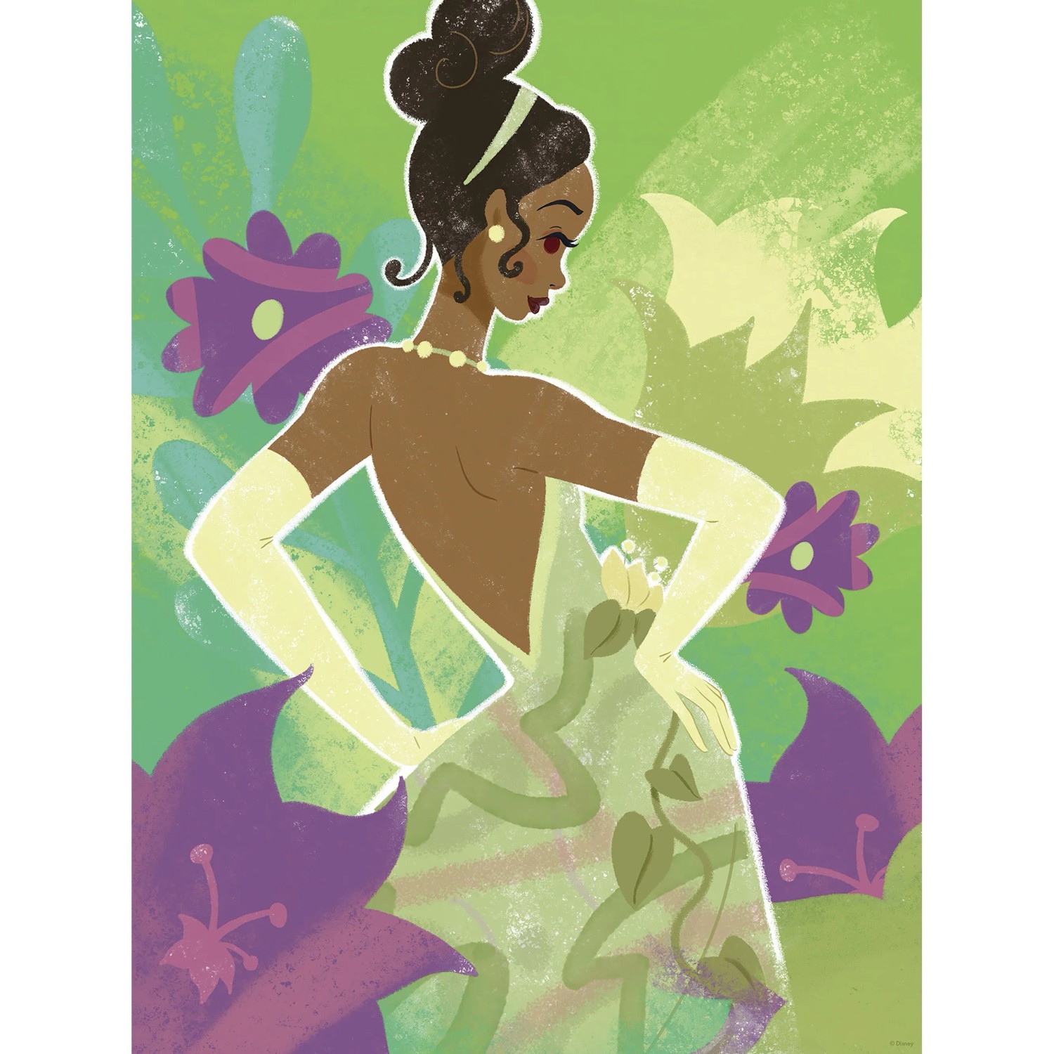 E-shop Komar Plagát Disney Princess Tiana in Green 30 x 40 cm