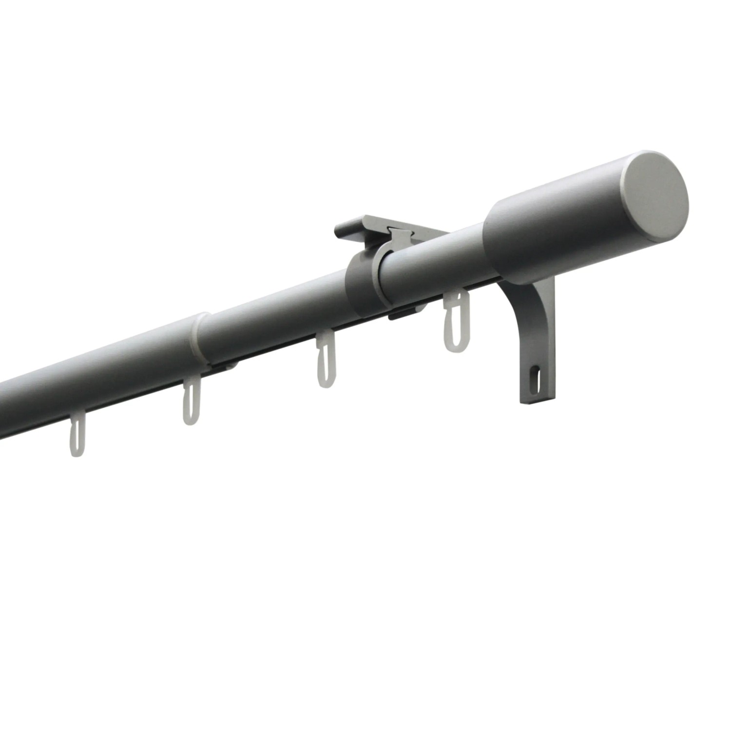 E-shop Gardinia Záclonová sada Paros strieborná 1 tyč s pojazdom pr.19/22 mm 120-190 cm