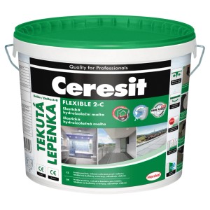 Vedro Ceresit Flexible 2-C, elastická hydroizolačná malta pre profesionálov.