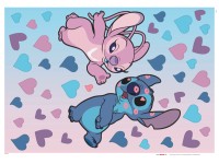 Komar Samolepka na stenu Stitch in Love 50 x 70 cm, 43dielna