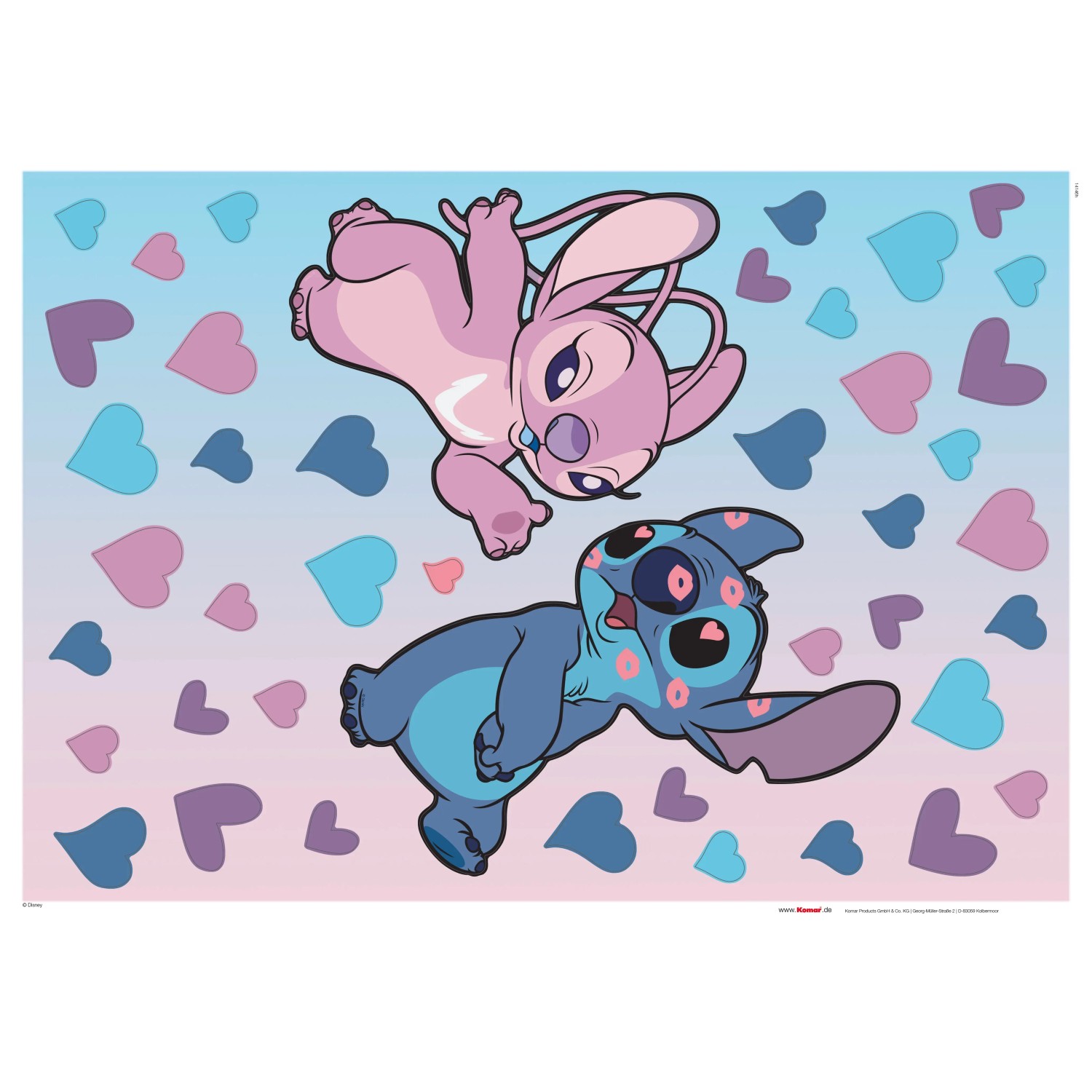 E-shop Komar Samolepka na stenu Stitch in Love 50 x 70 cm, 43dielna