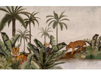 Komar Samolepiace vliesové fototapety Tiger Jungle 400 x 250 cm