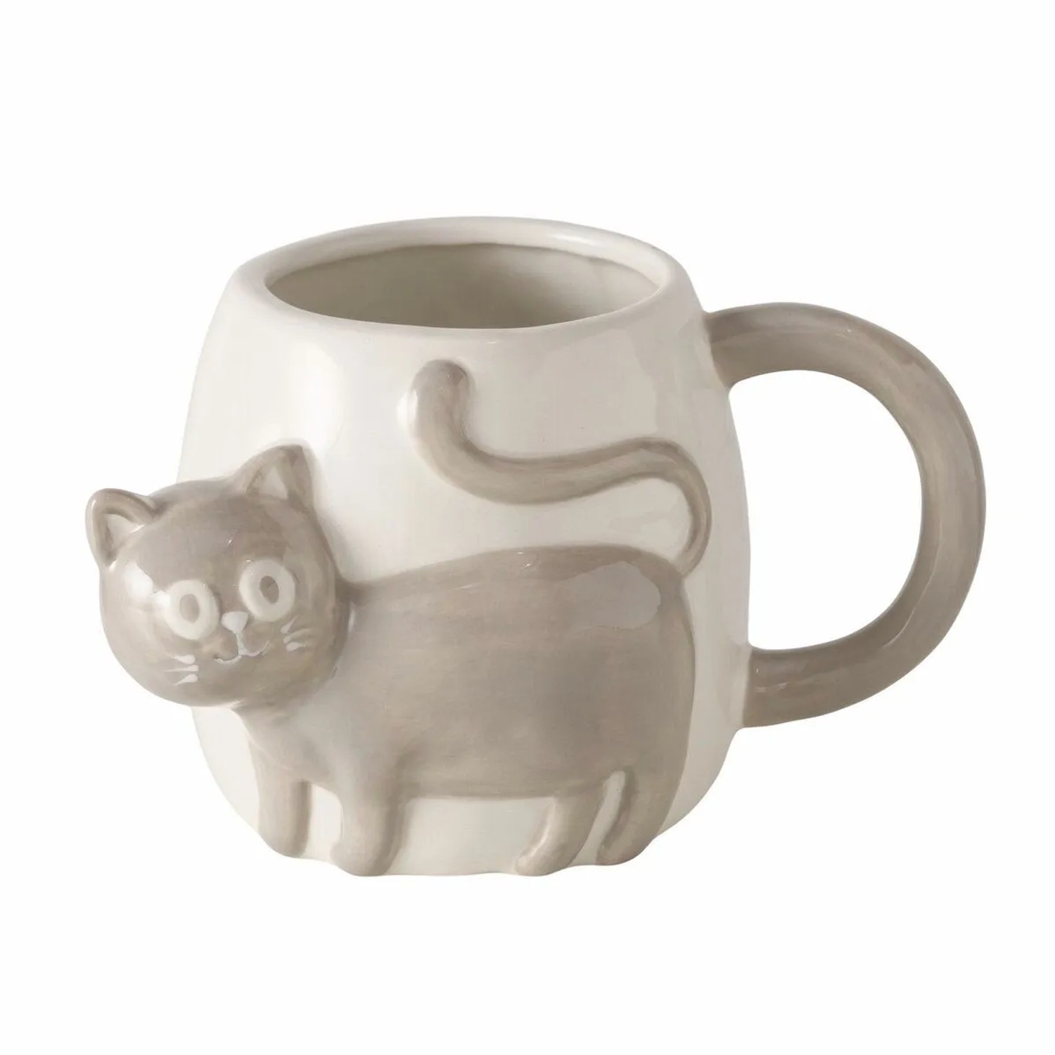 E-shop Boltze Kameninový hrnček s mačkou Mollie 400 ml