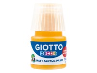 GIOTTO Akrylová farba Decor Acrylic MATT žltá tmavá, 25 ml