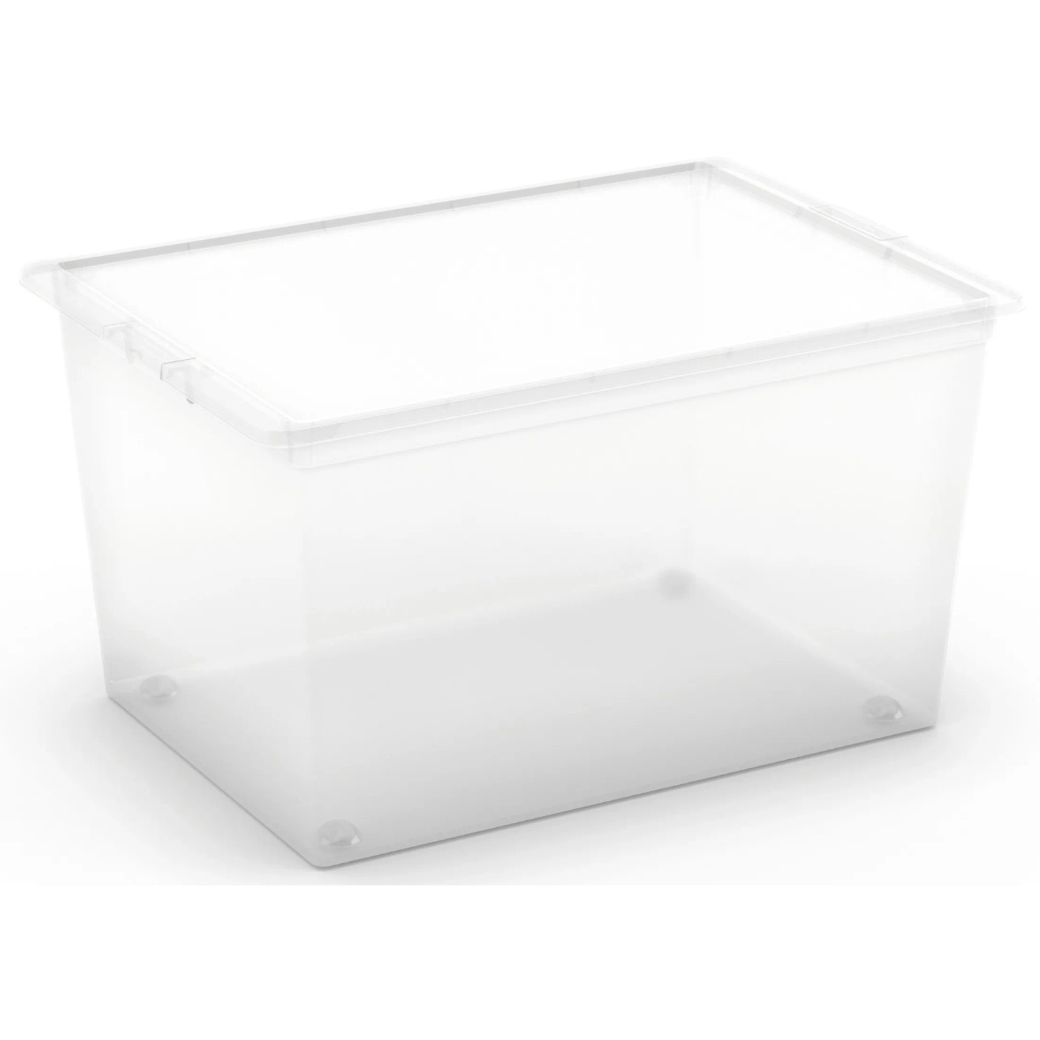 E-shop Kis Úložný box s kolieskami a vekom C Transparent XL, 30,5 x 55 x 38,5 cm
