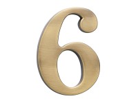 Cobra Číslica 6 - 10 cm, česaný bronz Cobra Číslica 6 - 10 cm, česaný bronz