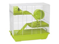 SMALL ANIMALS Klietka pre škrečky a malé zvier. JAKUB biela/zelená 50,5x28x47 cm