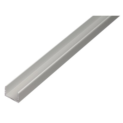 GAH Alberts U-profil, samosv., elox. hl., str., 24 x 24,6 x 1000 mm, hr. 1,8 mm