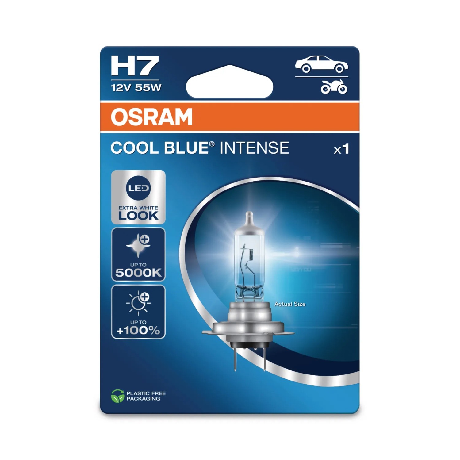 Osram H7 Cool Blue Intense NEXT Gen Halogen Headlight Bulbs 64210CBN Pack Of 2 E - Foto 4