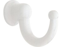 Háčik 744, 22 x 12 x 29 mm kov biely