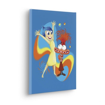 Komar Nástenný obraz na ráme Disney and Pixar Inside Out Think Positive 30x40 cm