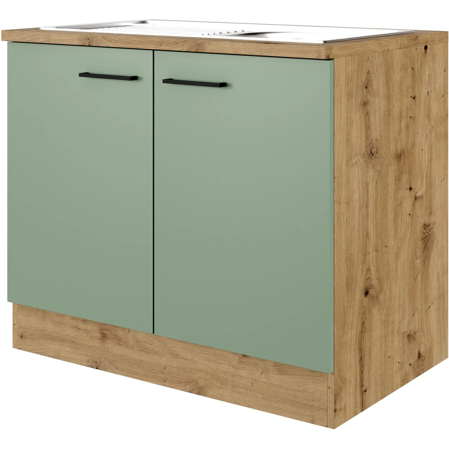 E-shop Flex-Well Kuchynská skrinka Cara spodná pod drez vr. drezu 100 x 85 x 57 cm