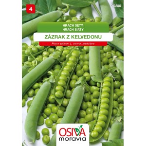 Balíček semien hrachu 't.b.t.', zelené struky a hrach.