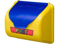 SwingKing Poštová schránka žltá/modrá, 25 x 22 x 13,5 cm SwingKing Poštová schránka žltá/modrá, 25 x 22 x 13,5 cm