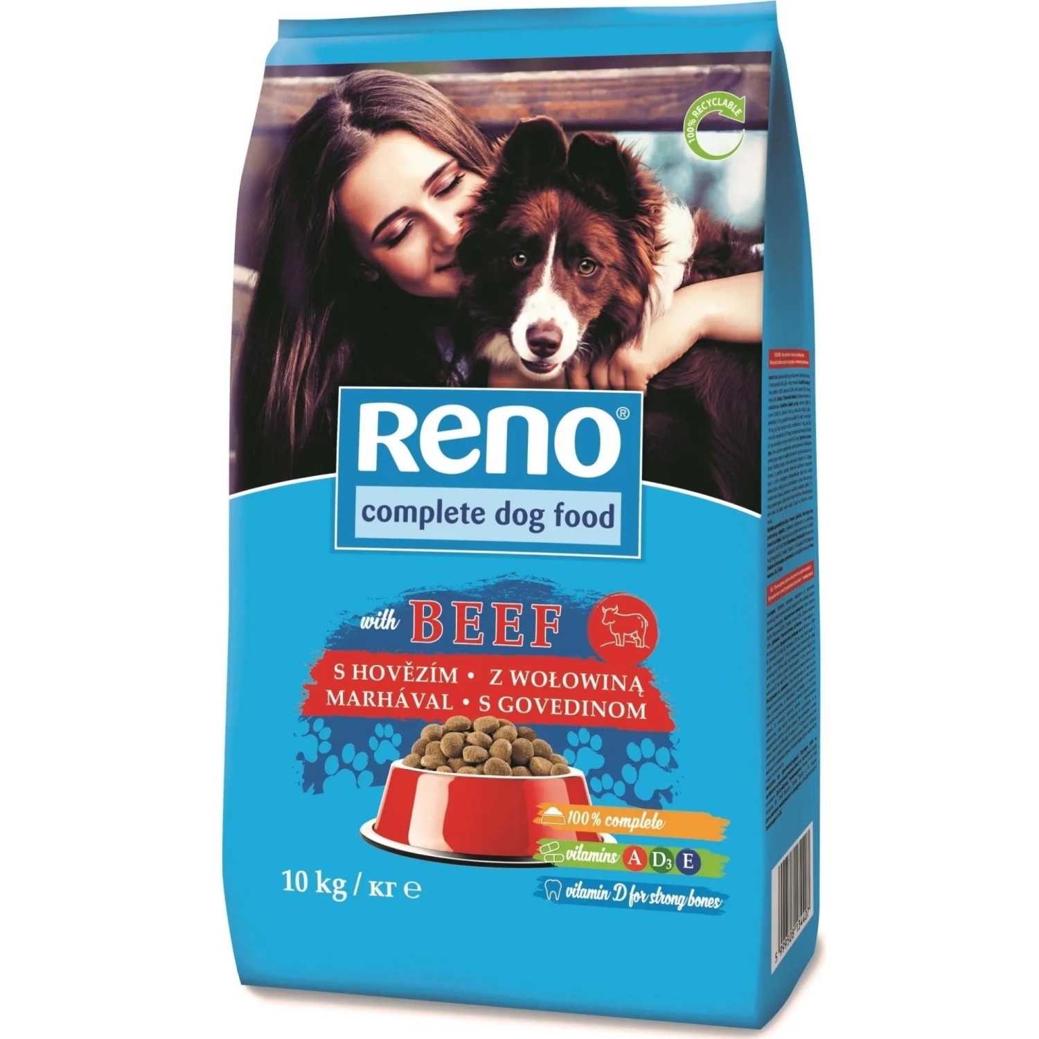 E-shop Reno Granule pre psy s hovädzou príchuťou 10 kg
