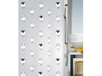 Spirella Sprchový záves Lana 180 x 200 cm čierny