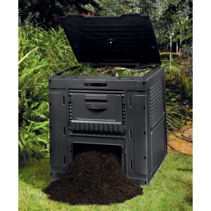 KETER Eco kompostér bez podstavca čierny 79 x 79 x 79 cm, 470 l