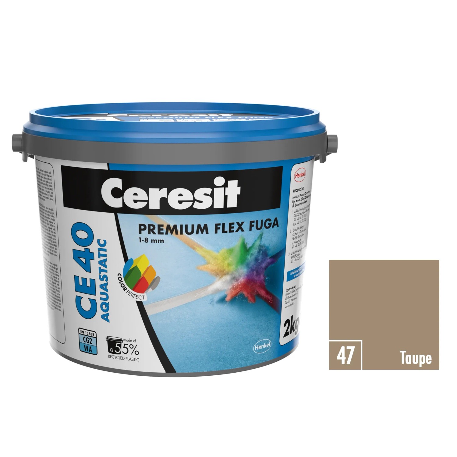E-shop Ceresit Flexibilná škárovacia hmota CE 40 Aquastatic Taupe, 2 kg