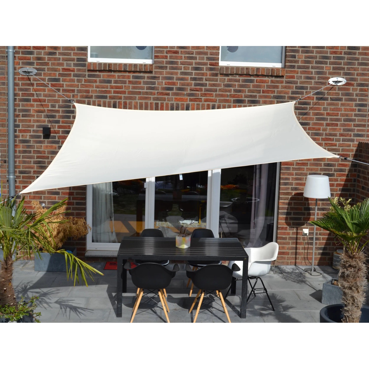 E-shop Floracord Slnečná plachta obdĺžniková slonovina 200 g/m2, 250 x 300 cm