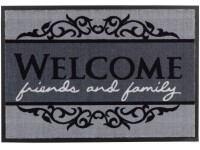 ASTRA Kolekcia rohožka na čistenie obuvi Homelike Welcome 40 cm x 60 cm sivá