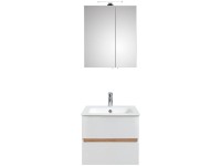 Pelipal Set kúpeľňového nábytku 329 Mila-zr.skrinka+skrinka+um., biela, 61 cm