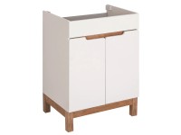 baliv Skrinka pod umývadlo Speks, biela/drevo, 83 x 59,7 x 45,7 cm