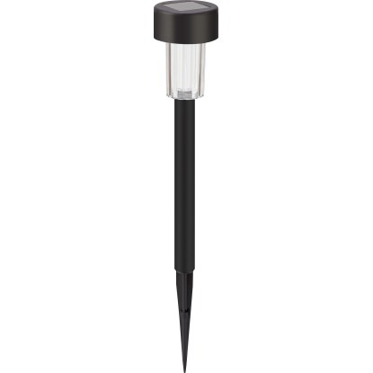 BWO LED solárne svietidlo SOLAR plast, čierne/číre, 0,06 W, 5,5 x 40 x 5,5 cm