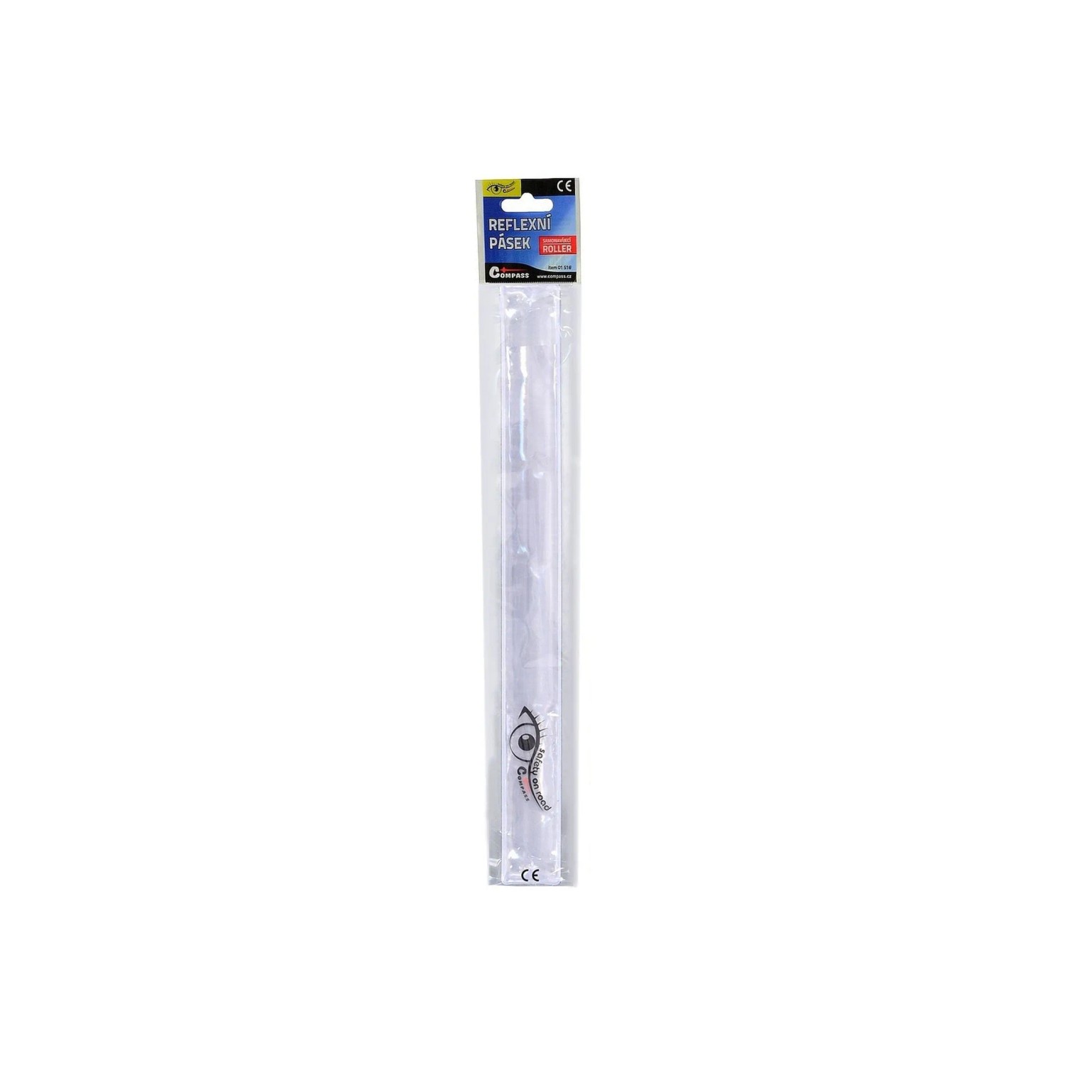 E-shop COMPASS Pásik reflexný ROLLER S.O.R. strieborný