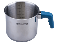 Fackelmann Mliekovar Essential, nerez, modrá, pr. 14 cm