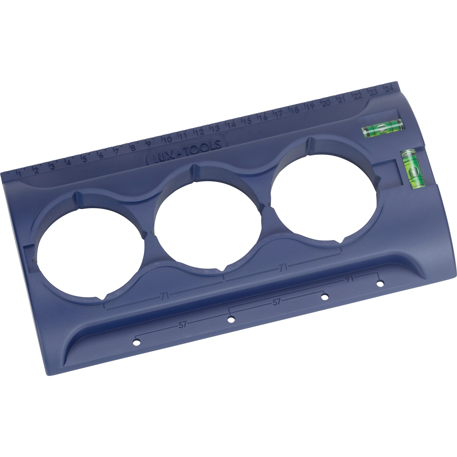 E-shop LUX-TOOLS Šablóna na inštaláciu zásuviek pre suchú výstavbu Classic, pr. 68 mm