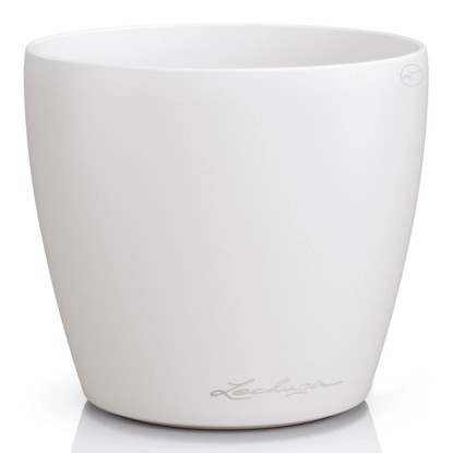 Lechuza Kvetináč CLASSICO Color SINGLE 12 biela pr. 13 x 12 cm