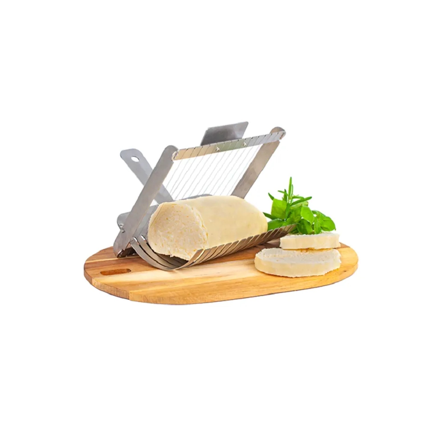 E-shop Toro Nerezový krájač na knedle Kitchisimo 24 x 19 cm