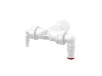 Alcadrain Dvojité kolienko DN40/32/8-23 so spätnými klapkami