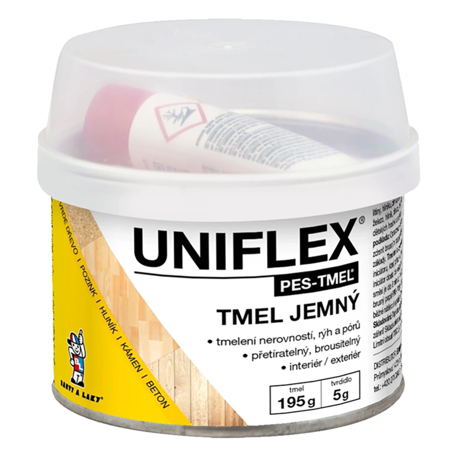 E-shop Uniflex Jemný polyesterový tmel 192 g + 8 g