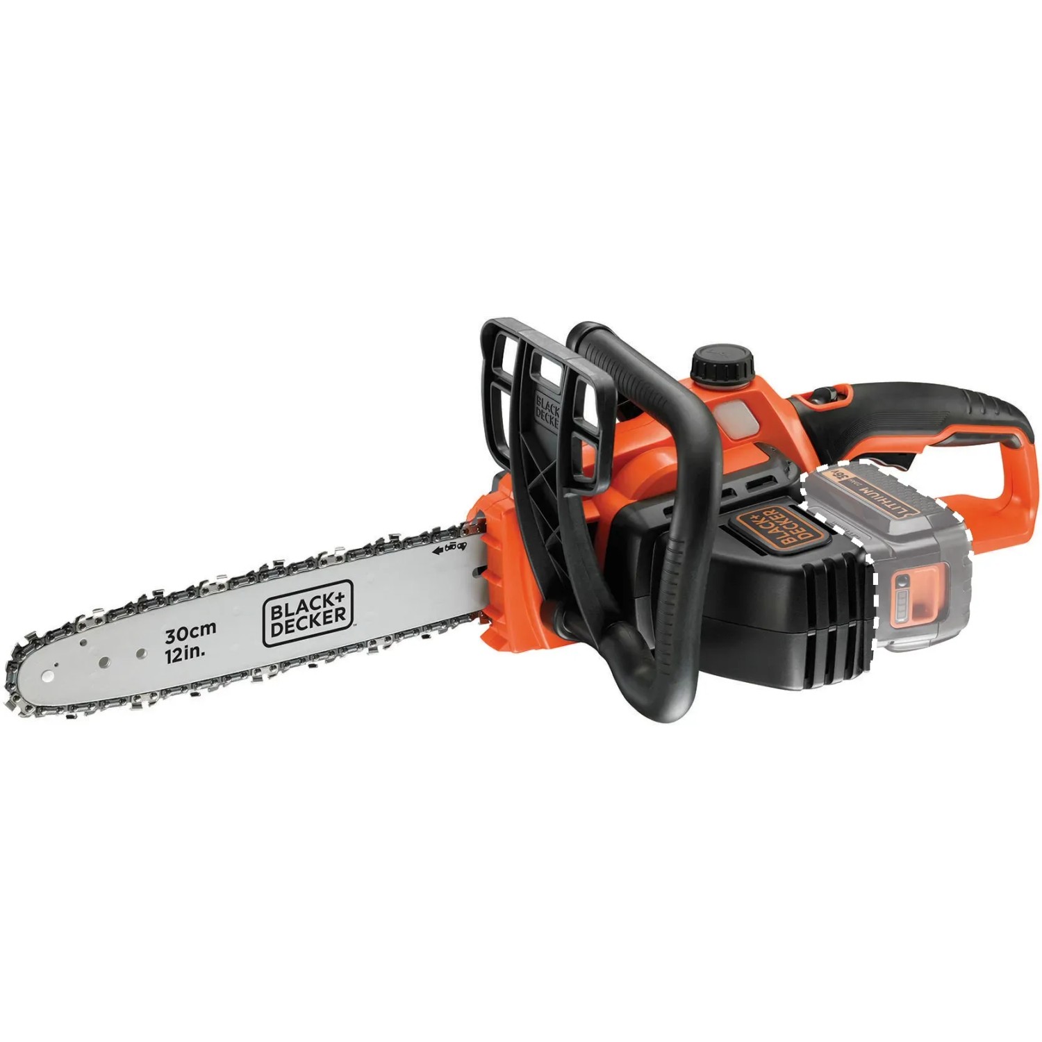 E-shop Black+Decker Aku reťazová píla GKC3630LB Basis 36 V, dĺžka lišty 30 cm