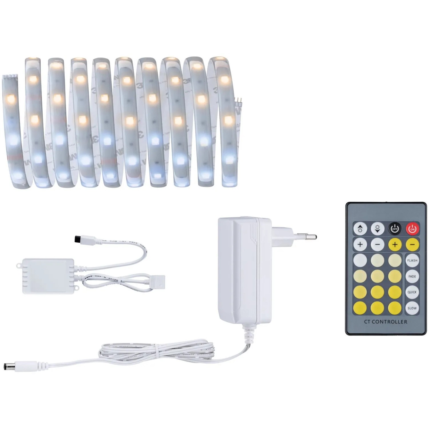 E-shop MaxLED 250 základná súprava TunW 2700-6 500K, IP44, 12W 230/24V 24VA strieb. 3 m