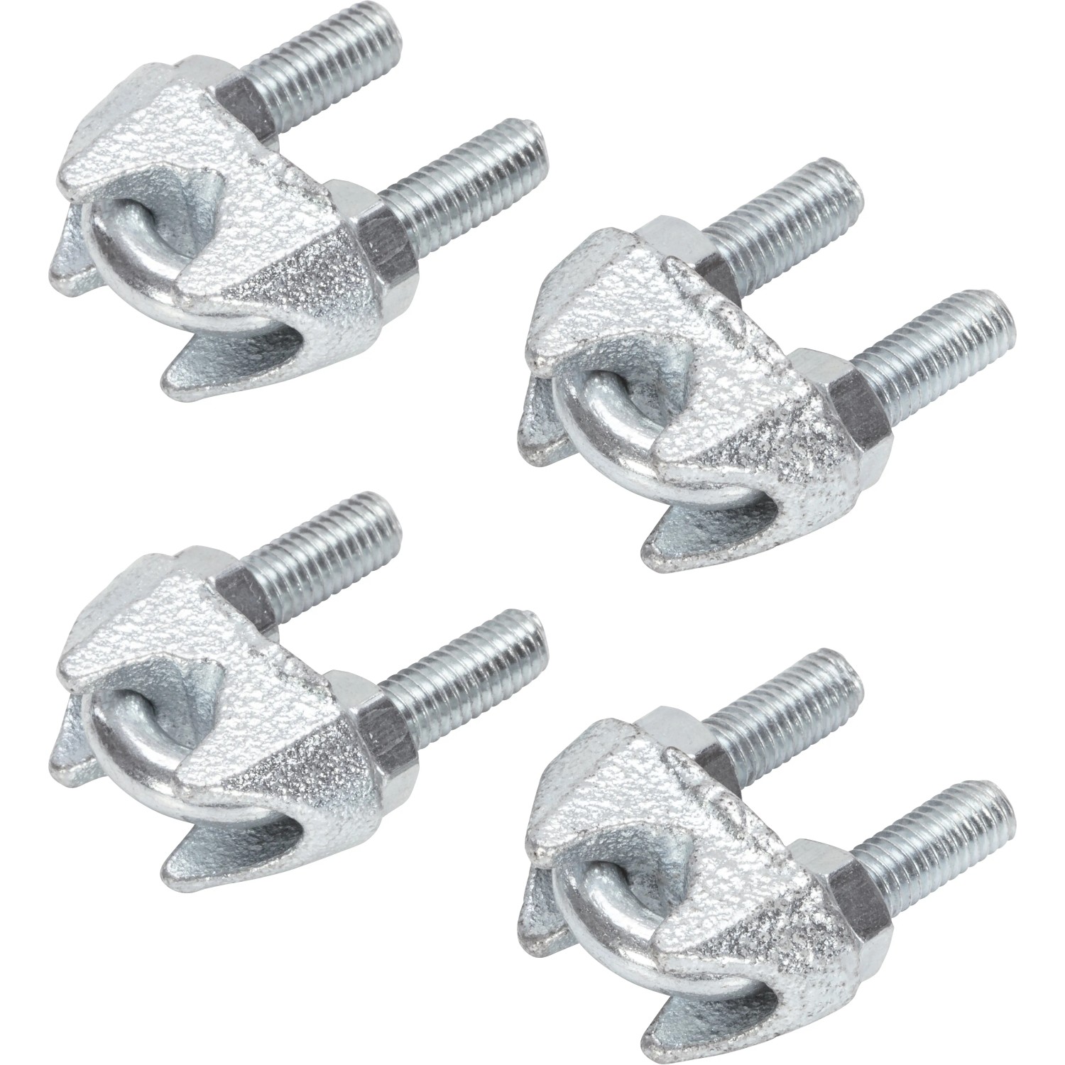 E-shop LUX-TOOLS Lanová svorka pozinkovaná oceľ, 20 x 18 mm, 4 ks, pre laná s pr. 1-3 m