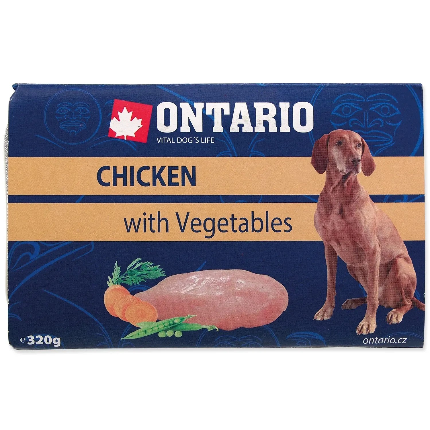 E-shop ONTARIO Vanička pre psov s kuracím mäsom a zeleninou 320 g